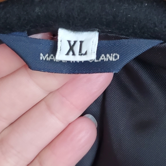 Men's Black Wool Cashmere Blend Jacket XL - Picture 4 of 5